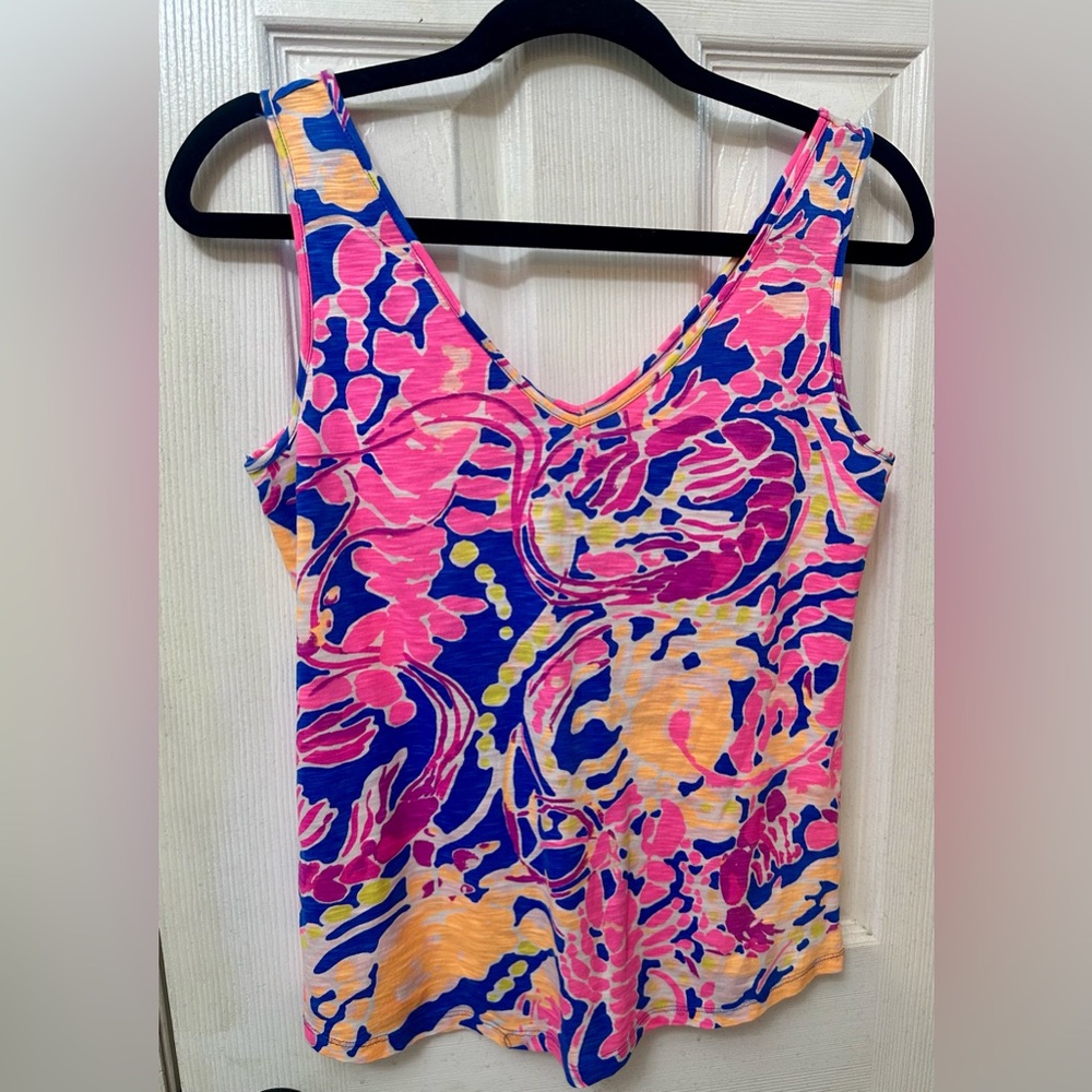 Lilly Pulitzer Gigi Tank Top in Catch and Release, XS